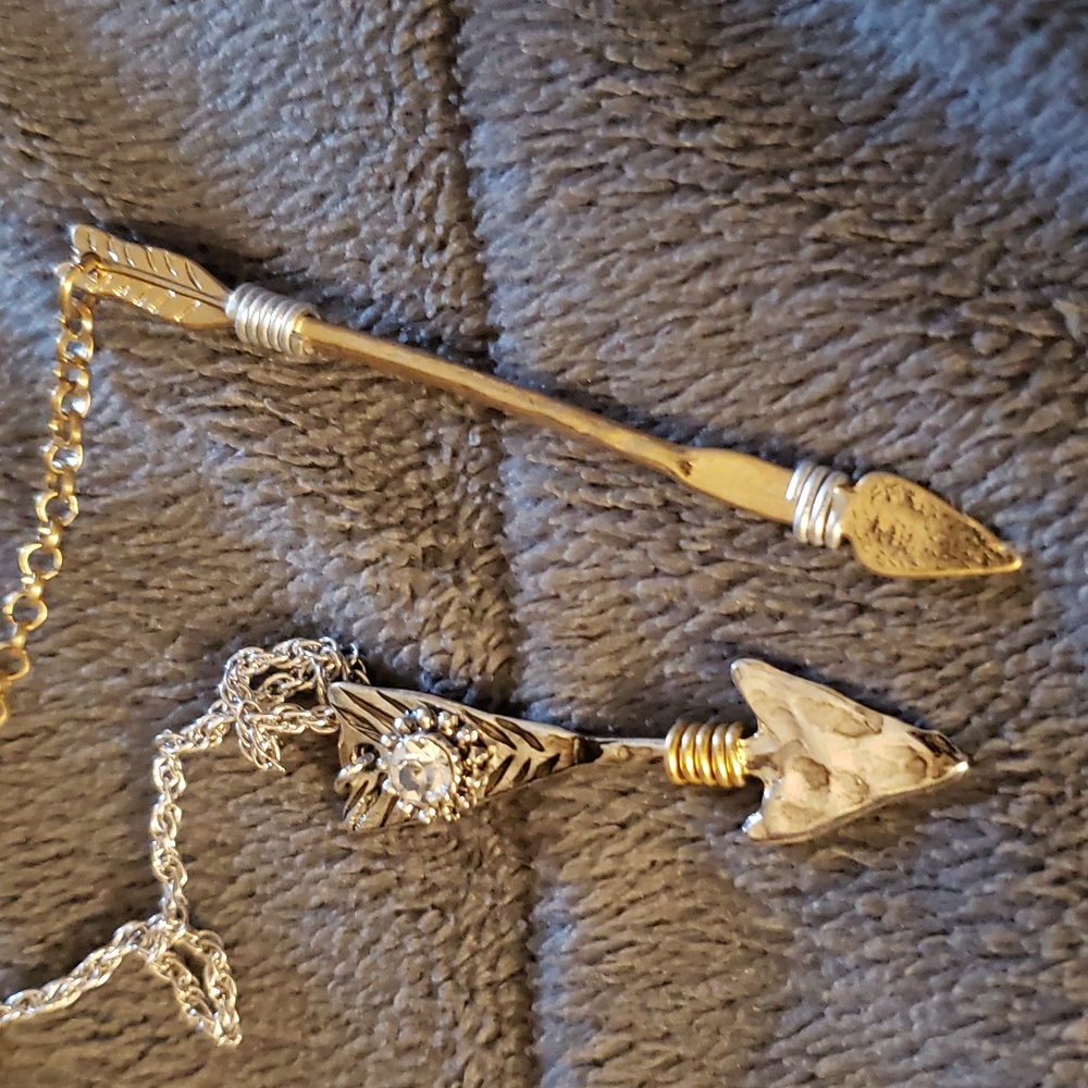 lolo necklace,Arrows,gold,silver